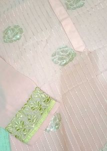 Peach Embroidered Salwar Suit