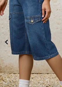 Denim Cargo Shorts