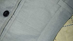 Gray Straight Leg Pants