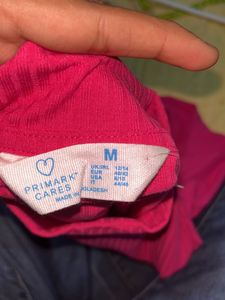 Hot Pink Full Sleeved Crop Top