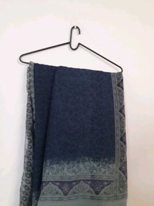 Blue Lightweight Gorgette Saree For Daily Wear