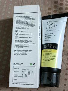 Deconstruct Sunscreen Lotion Psf55+ Pa++++
