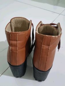 Leather Heel Boots For Women