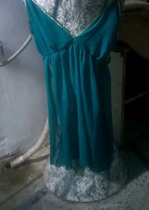 Teal Halter Sundress