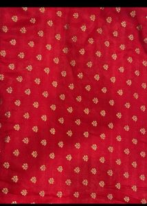 Red Saree Heavy Fabric With Blouse