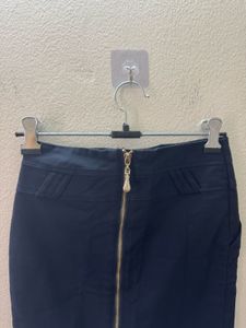 Blue Fitted Skirt