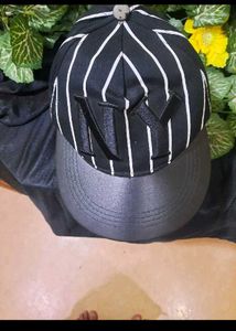 NY Striped Trucker Hat
