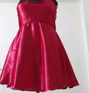 Hot Red Party Dress Size 28 To 39
