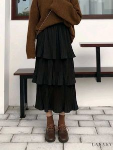 Tiered Black Skirt