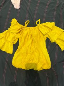 Cute Mustard Baby Romper