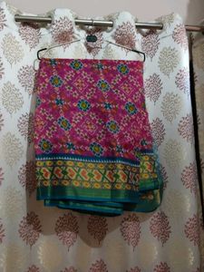 Pink Patterned Saree💖