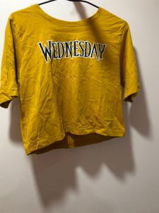 Yellow Wednesday Adams  Tee