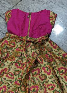 Traditional Crop Top And Frock For @ilma_ilam