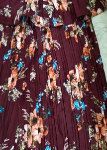 Womens Red Floral Jumpsuit .