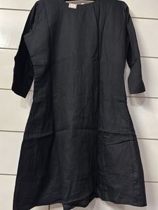 Black Kurti unique embroidery work With Astar