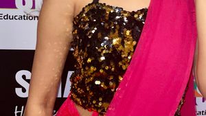 Sequence Crop Top &amp; Velvet Skirt