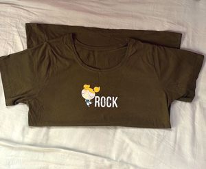 Green 'Rock' Graphic Tee