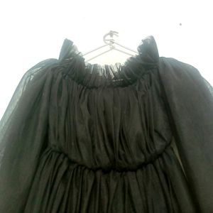 Black Off Shoulder Dress For Girls