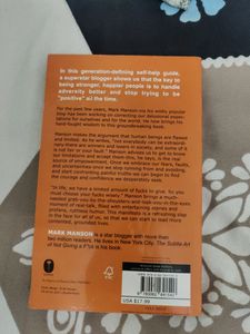 The Subtle Art Of Not Giving A Fuck