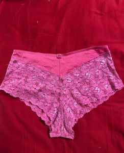 Pink Lace Briefs