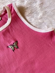 Only Pink Crop Top