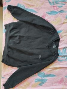 HRX Gray V-Neck Sweater