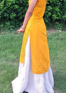 White Eyelet Maxi Skirt