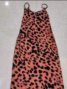 Leopard Print Midi Dress