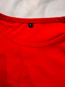 A Bright Red Crop Top (Boxy Fit)