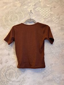 Brown Crop Top