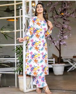 Pure Cotton Printed Kurta Pant Set