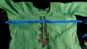 Beautiful Pista coffee kurta set
