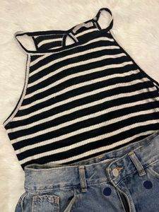 Striped Halter Top