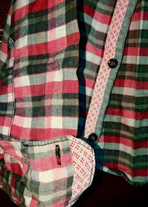 Pink &amp; Grey Checkered Shirt