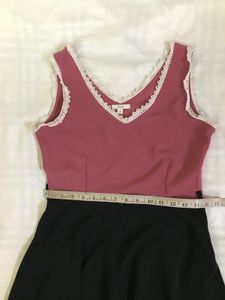 Cute Pink &amp; Black Dress Bust 32/34