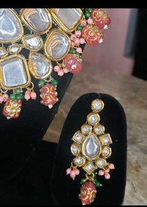 Beautiful Pink Kundan Bridal Set