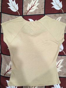 Chemistry Ribbed Sweetheart Neck Top - Size L