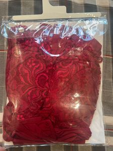 Red Lace Lingerie Set - Size M