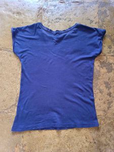 Navy Graphic Print Tee