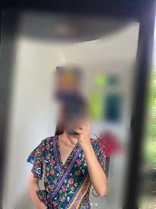 Floral Print Wrap Dress