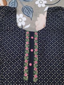Polka Dot Cotton Kurti