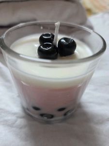 Strawberry Milk Boba Tea Candle