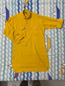 Kids Mustard/Yellow Kurta