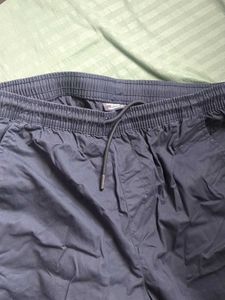 Men Black parachute pants high quality cotton M