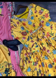 New Designer Stylist Gown With Full Flair