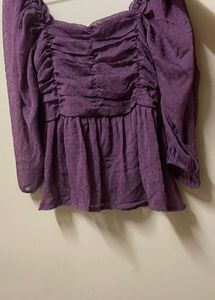 Ruched Sleeve Top
