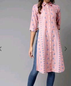 Longline Printed Kurta Top