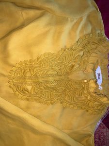 Yellow Blouse with Embroidered Detail