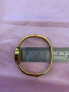 Elegant Gold-Tone Bangle Watch