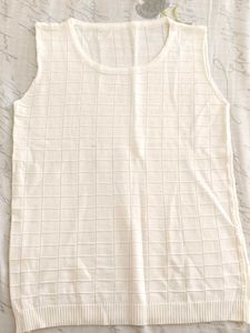 White Sleeveless Top